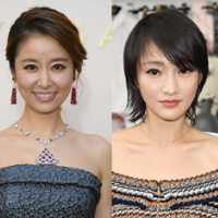 时装周秀场林心如盘发显老气 周迅短发清新脱俗