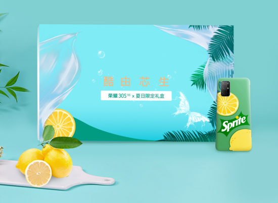 荣耀30S与雪碧跨界联动 共创HONORTechChic潮流生活方式