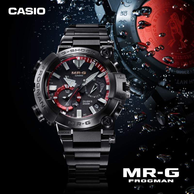 风浪无畏，巅峰相聚！G-SHOCK全新MR-G FROGMAN再创坚韧新传奇